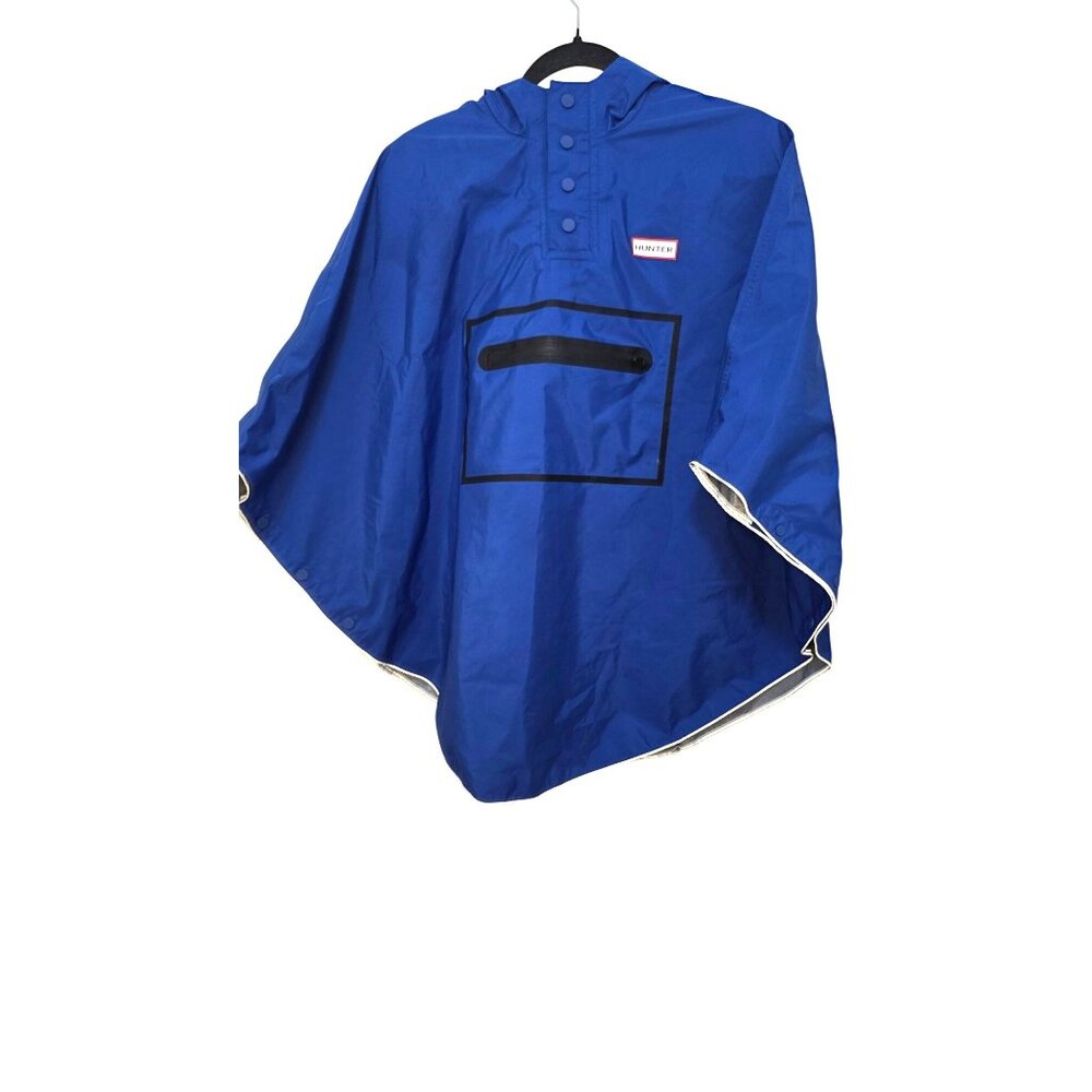 Hunter x Target Youth Blue Waterproof Hooded Rain Poncho Size‎ M/L